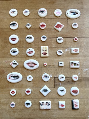 Porcelain Cabochons 
