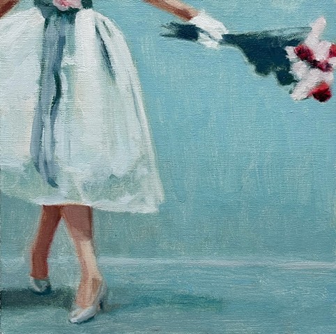 No 33 - Blue with Bouquet - SOLD