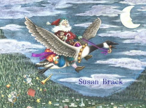 Belsnickle Belsnickel Father Christmas Canadian Goose St. Nick Susan Brack Holiday Art