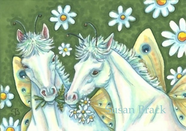Fairy Fantasy Filly Horse Pony Susan Brack Art Illustration License Equine ACEO EBSQ