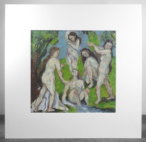 After Cezanne - Large Bathers