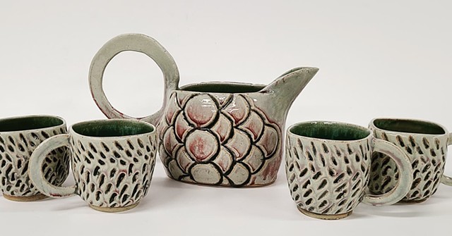 Pattern Tea Set