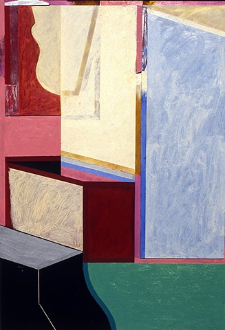 Box No. 3. 1990. 32in. x 48in. Oil and acrylic on board.