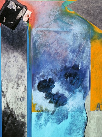 Abstract Place. 1992. 48in. x 64in. Oil and acrylic on board.