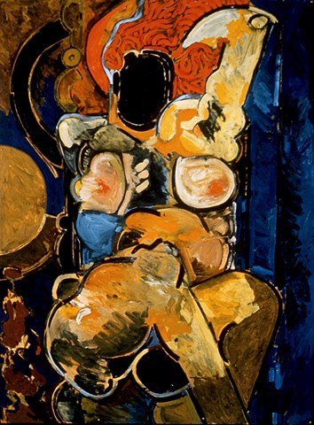 Sleeping Figure. 1988. 48in. x 64in. Oil and acrylic on board.