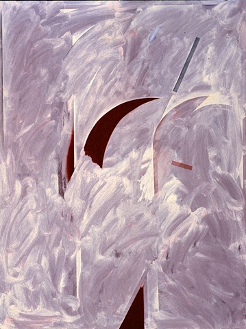 White Painting. 1991. 48in. x 64in. Oil and acrylic on board.