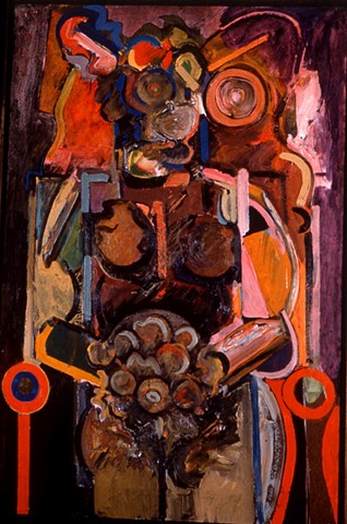 Cyclops Bride. 1958. 32in. x 48in. Oil on board