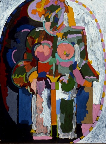 Standing Figure. 1988. 48in. x 64in. Oil and acrylic on board.