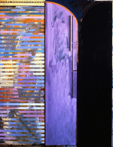 Horizontal Stripes. 1986. 48in. x 64in. Oil and acrylic on board.