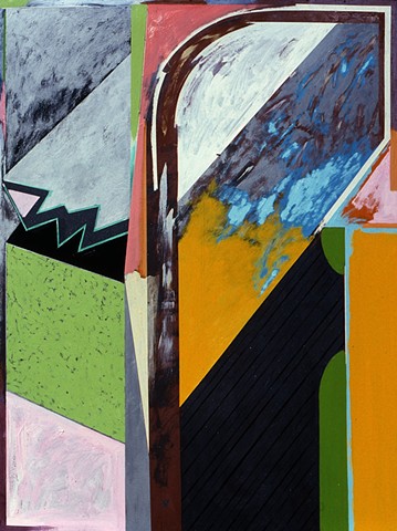 Arch. 1990. 48in. x 64in. Oil and acrylic on board.