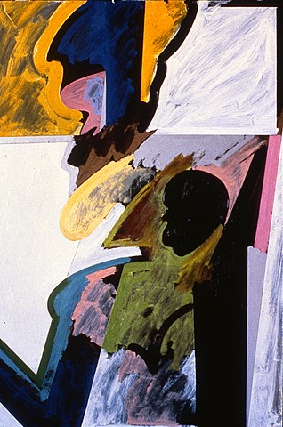 Maybe A Figure. 1986. 36in. x 48in. Oil and acrylic on board.