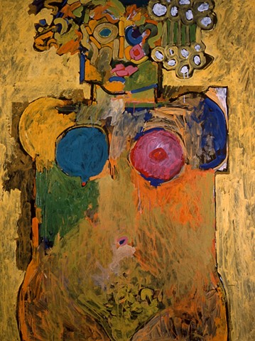 Monument. 1960. 48in. x 64in. Oil on board.