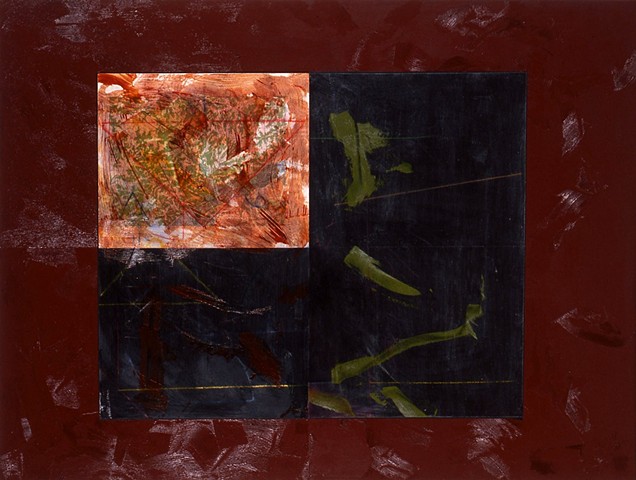 Surrounded By Deep Environment. 1994. 64in. x 48in. Oil and acrylic on board.