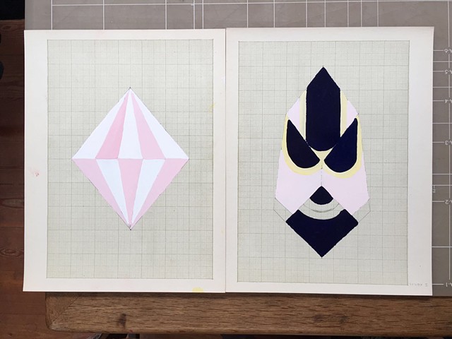 __Study for Possible/Impossible Diamond Shaped Paintings__