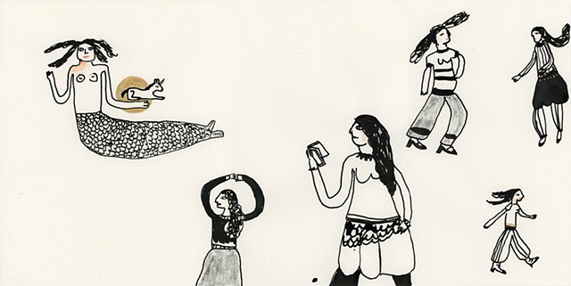 City People with Mermaid