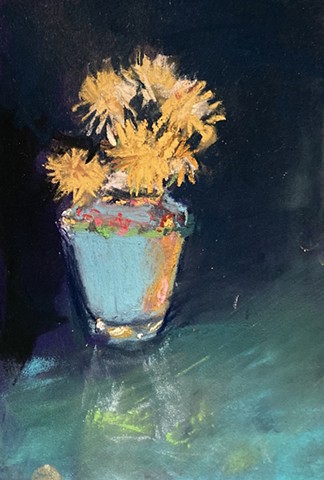 Dandelions in Italian Vase