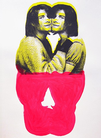 Kurt&Kurt 1
Silk Screen & Acrylic On Paper 22x30in