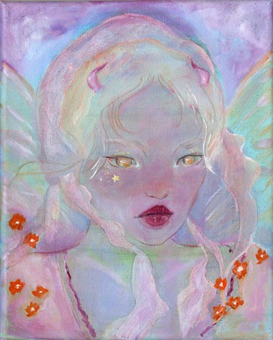 fairy fallen angel oil painting 