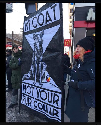 Anti-fur banner