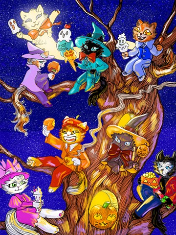 Kitty Halloween Party