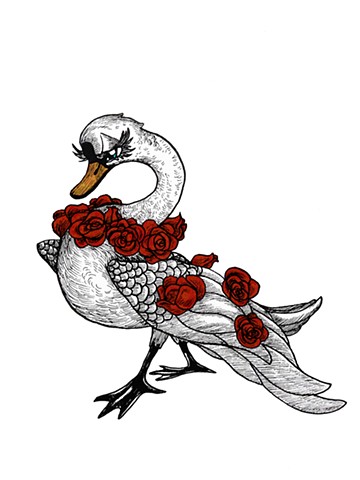 Valentine's Day Swan