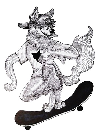 '90s Skater Wolf