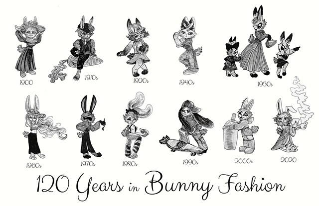 120 Years in Bunny Fashion