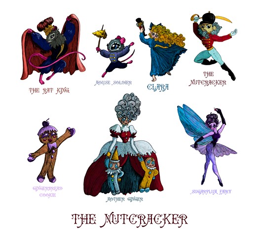 Nutcracker Characters Poster