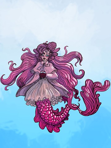 Sakura Latte Mermaid