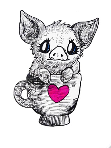 Valentines Pig