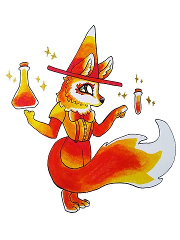 Ginger the Candy Corn Fox