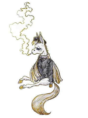Tommy the Pony Blinder (With Cigarette)