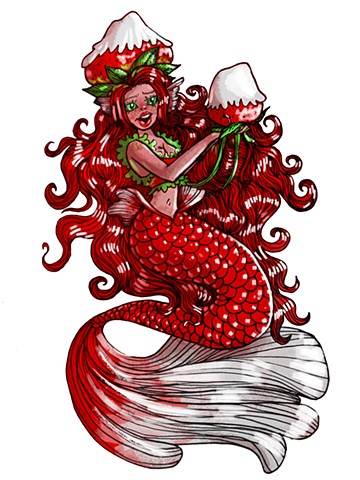 White Chocolate Strawberry Mermaid