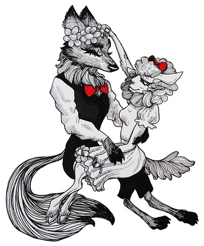 Wolf and Sheep Couple