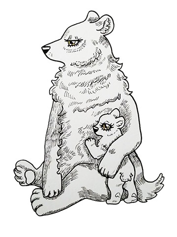 Polar Mother and Baby