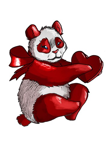 Valentines Panda