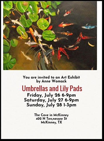 Exhibit at the Cove in McKinney, July 26, 27, 28th