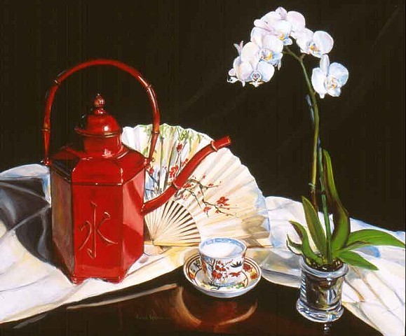 Red Watering Can and Fan