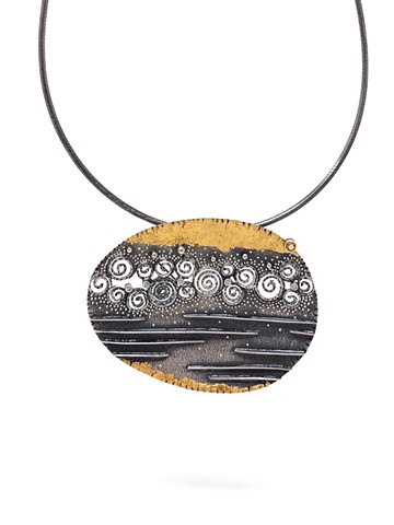 Golden Horizon Pendant/Pin