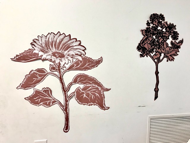   February - March 2019 decor at Connexion,  A reimagine faith community in East Somerville,  paint paper and tape 