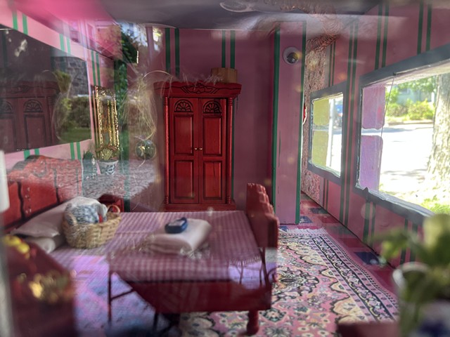 Photo of inside the doll house