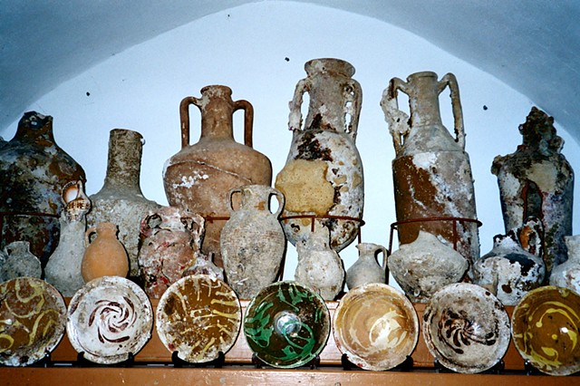 Amphorae, Simi, Greece, 2004. Carol Procter photographs.