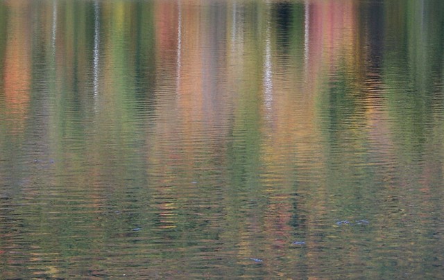 Stockbridge Reservoir/ Reflections, Massachusetts. Carol Procter photographs. 