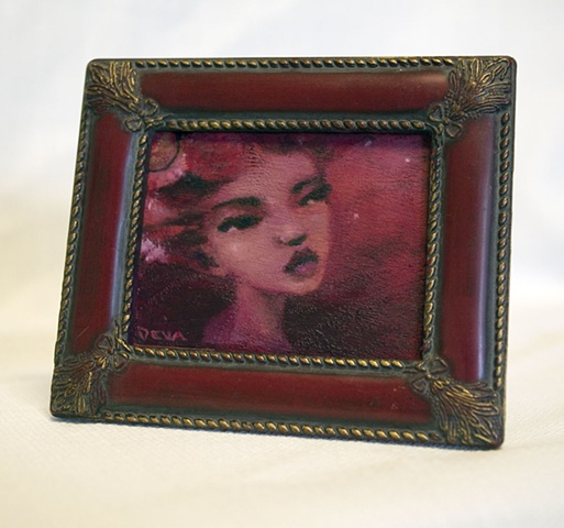 Crimson, Miniature #3 - sold