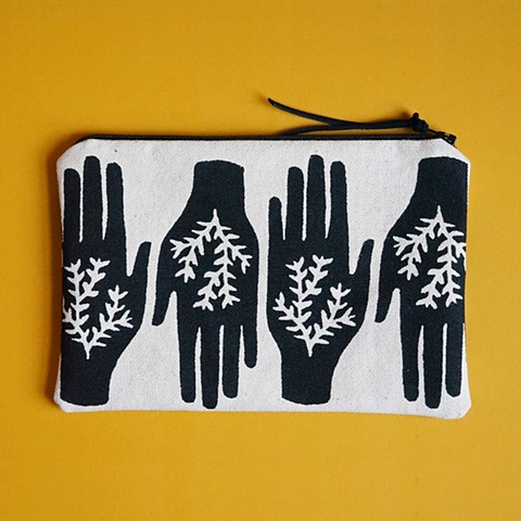 textile design by Tamara Bagnell - token pouch