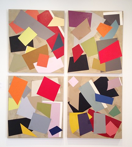 Jennifer Grote, shape painting, contemporary paintings