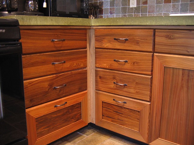 Sinker cypress kitchen, drawers detail