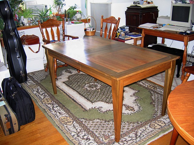 Musician's dining room table
This table has additional leaves for special occasions.