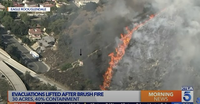 Fire in Glendale, CA