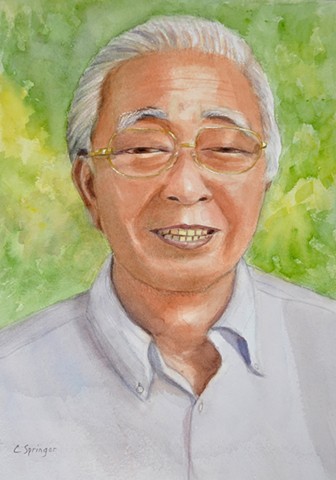 Japanese, portrait, distinguished gentleman, professor